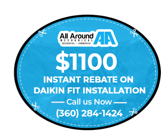 $1100 Instant Rebate On Daikin Fit Installation