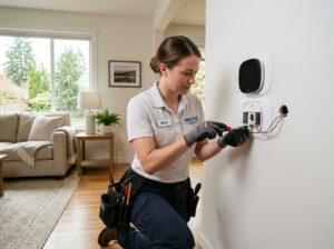 daikin one touch thermostat installation in camas, wa