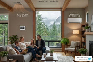 central air vs mini split for southwest washington homes