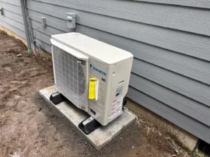 standard efficiency vs high efficiency HVAC system installed in a residential home
