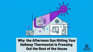 Why the Afternoon Sun Hitting Your Hallway Thermostat is Freezing Out the Rest of the House — featured image